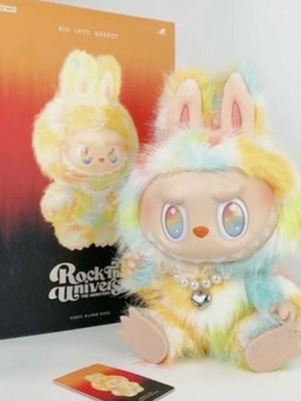 Pop Mart Big Into Energy Rock the Universe The Monsters Vinyl Plush Doll NIB